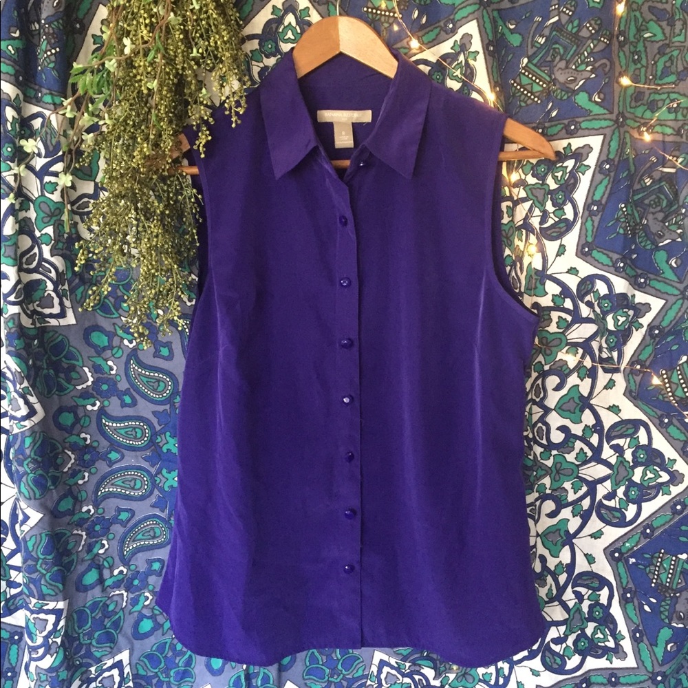 Banana Republic Purple Business Top
